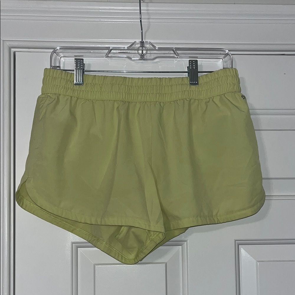 DSG Yellow Athletic Shorts Lightweight Elastic Waist
